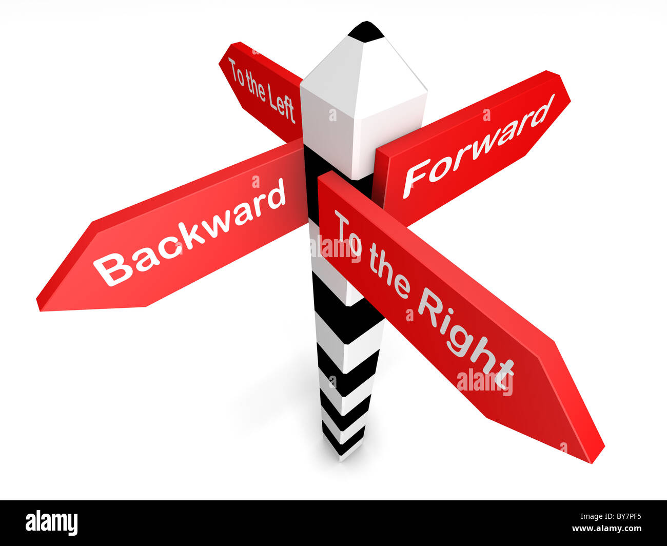 Conceptual image of signpost Stock Photo - Alamy