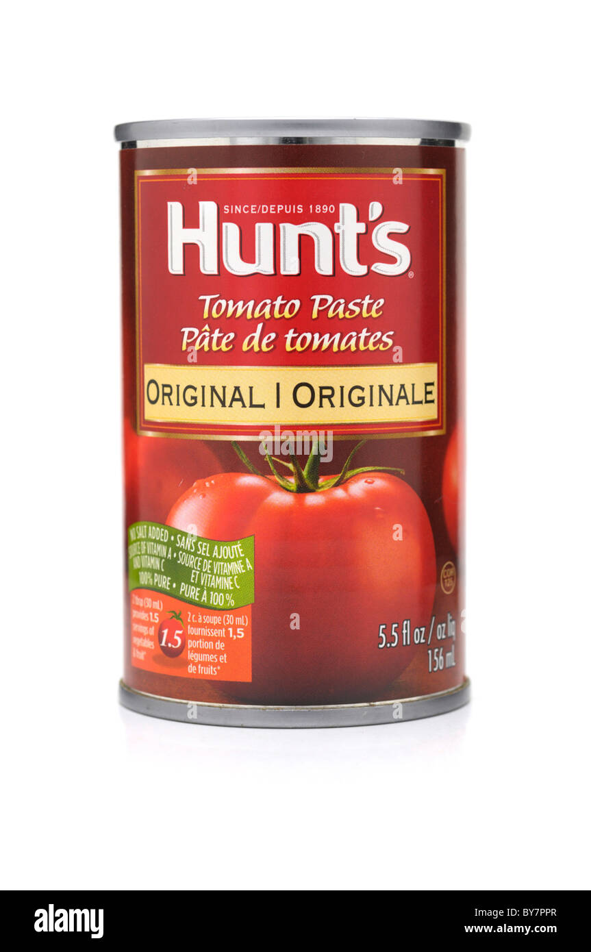 Tomato Paste Tin Stock Photo