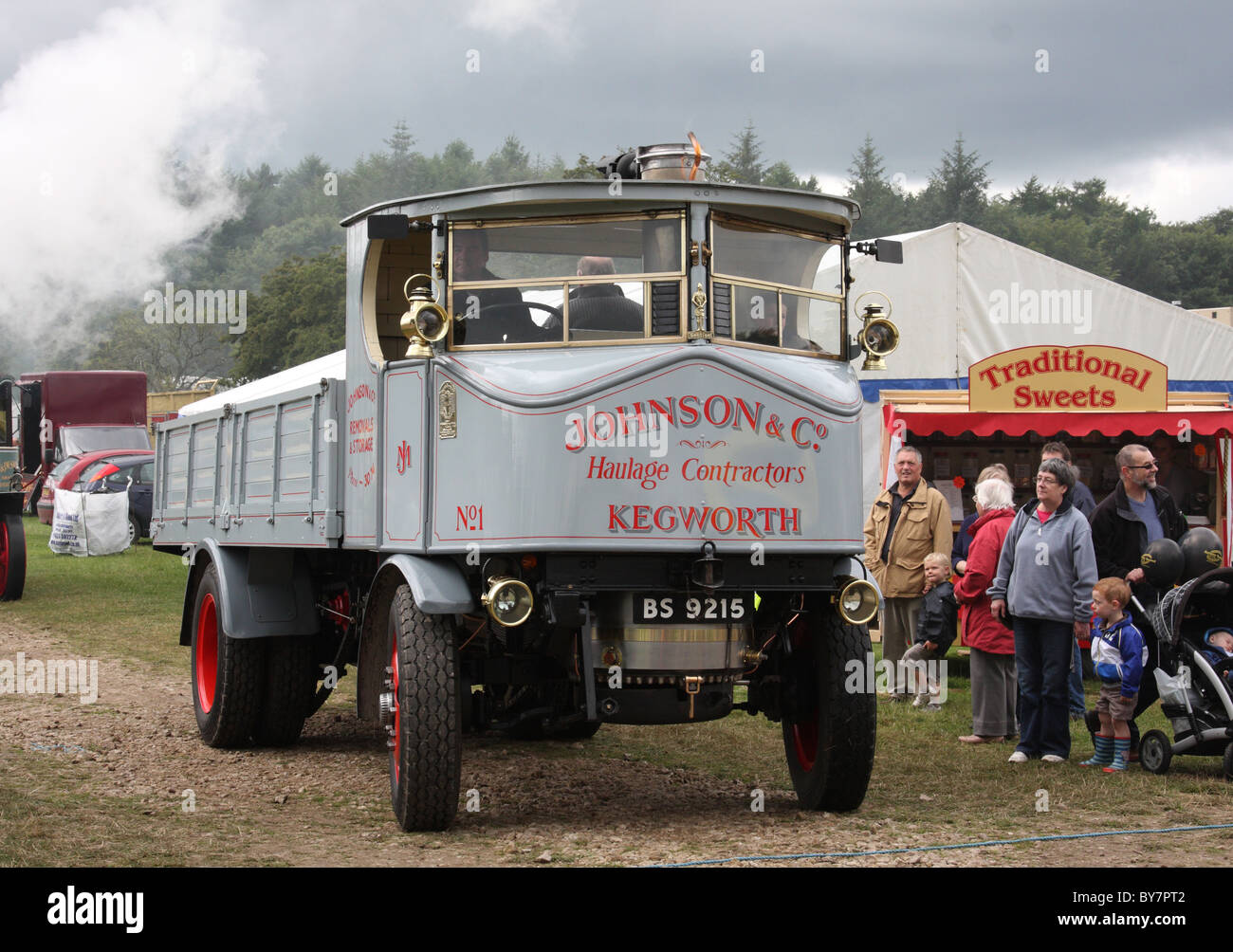 A steam lorry at the Cromford Steam Engine Rally 2010. Stock Photo