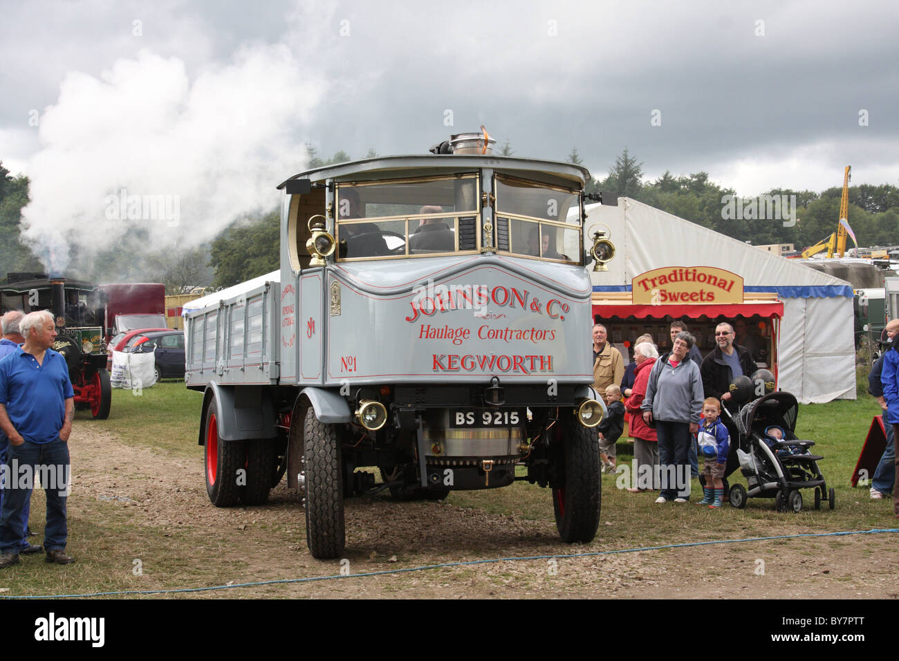 A steam lorry at the Cromford Steam Engine Rally 2010. Stock Photo
