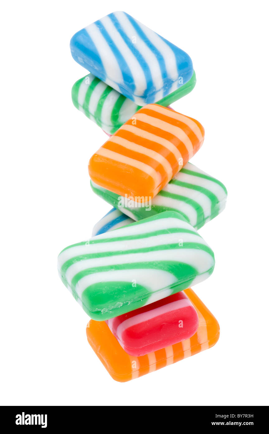 object on white - colored soap close up Stock Photo - Alamy