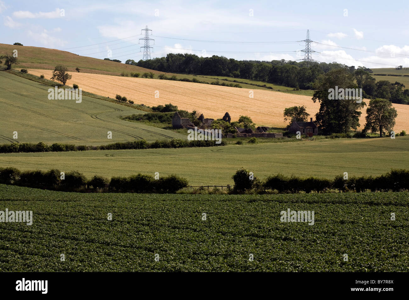 Flodden Field 1513 the site of the battle near the village of Branxton