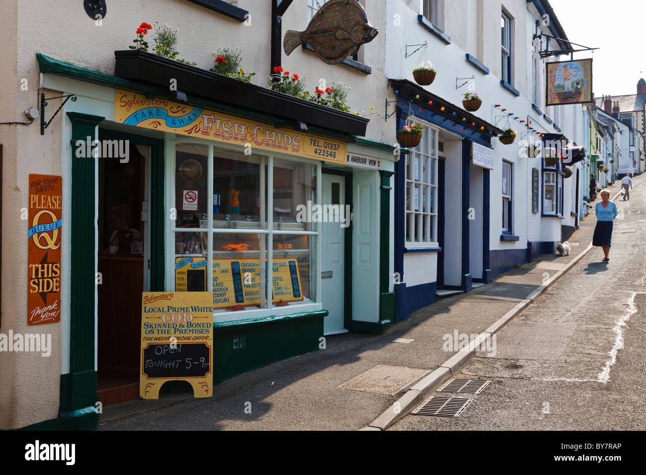 Traditional Fish and Chip shop in Meeting Street, Appledore, Devon