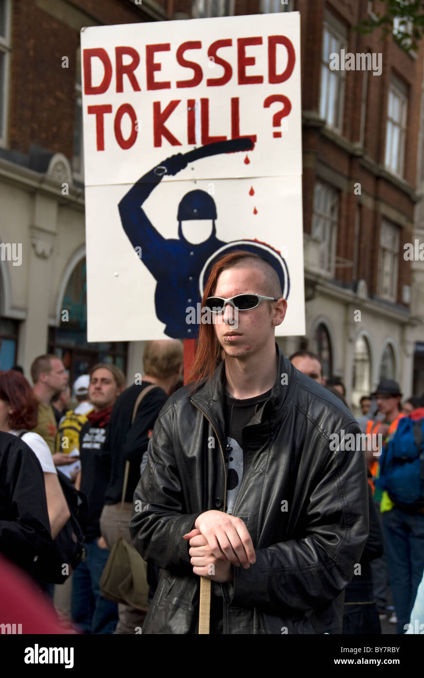 Protesting deaths in police custody including that of Sean Rigg Stock Photo