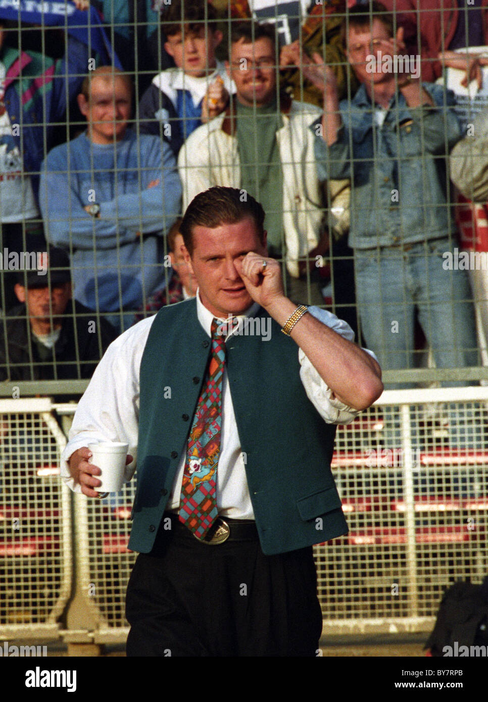 Paul Gascoigne before the match England V Holland at Wembley 28/4/93 Stock Photo