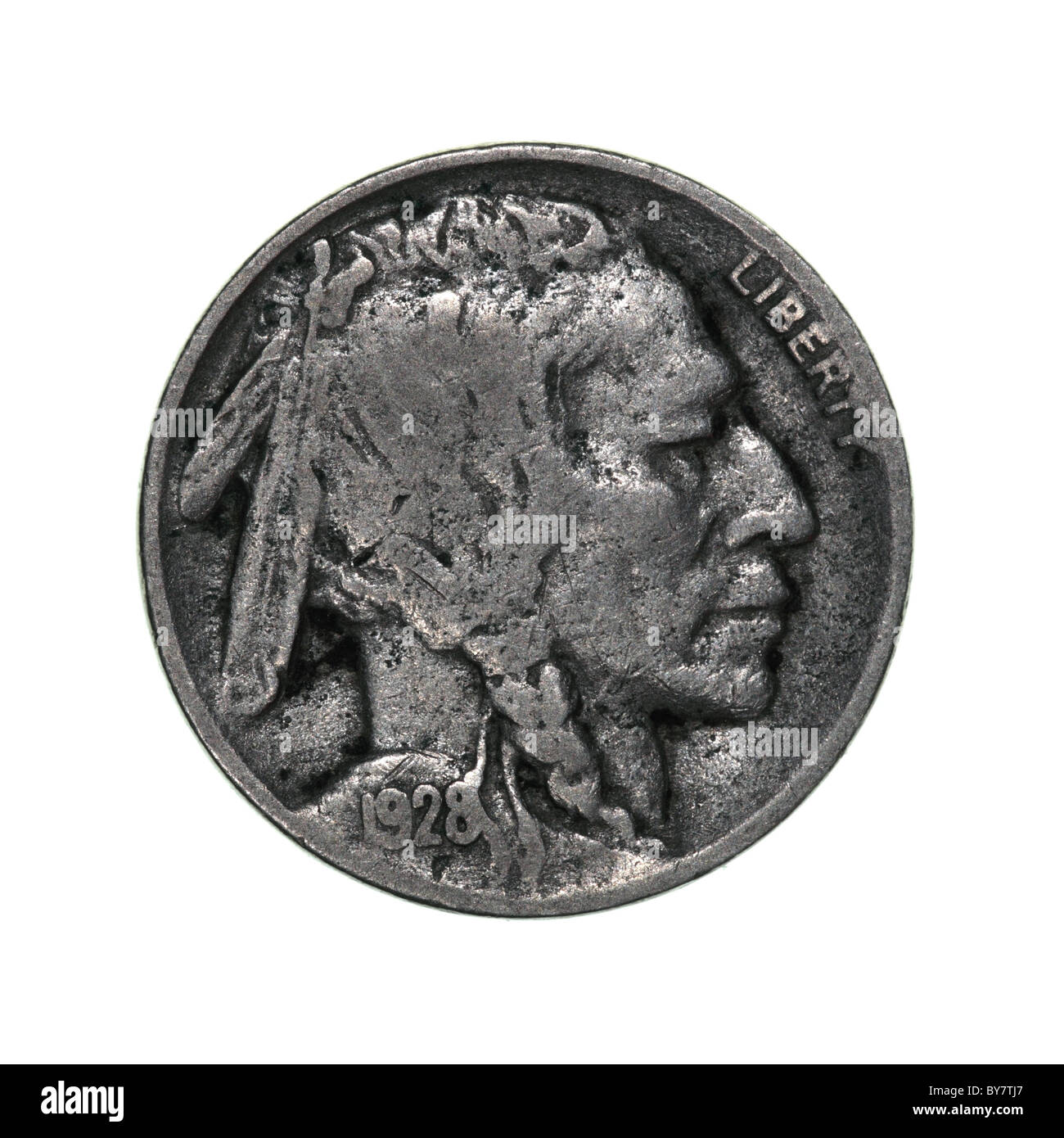 Indian Head Dime 1928 Stock Photo Alamy