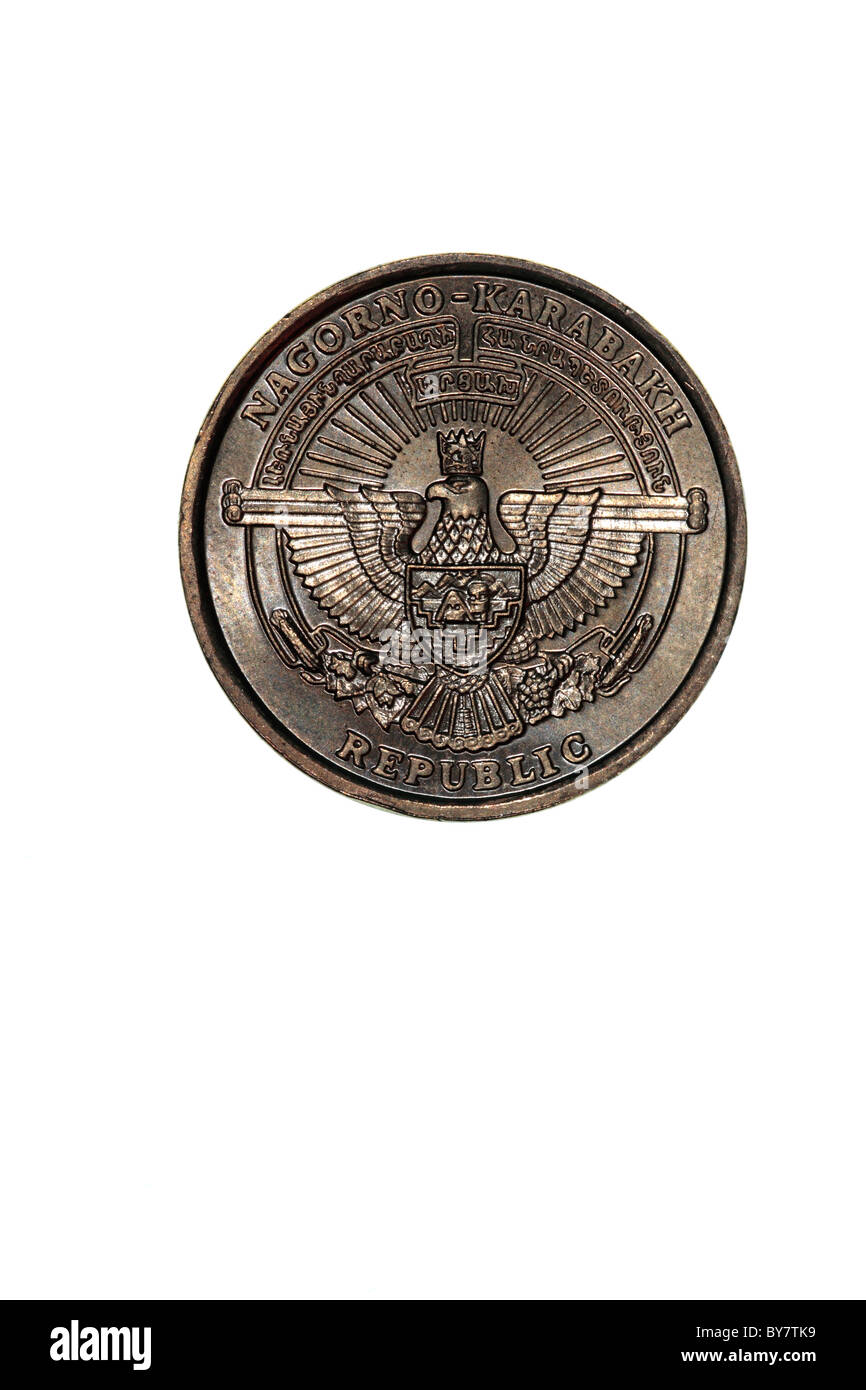 Nagorno-Karabakh coin Stock Photo