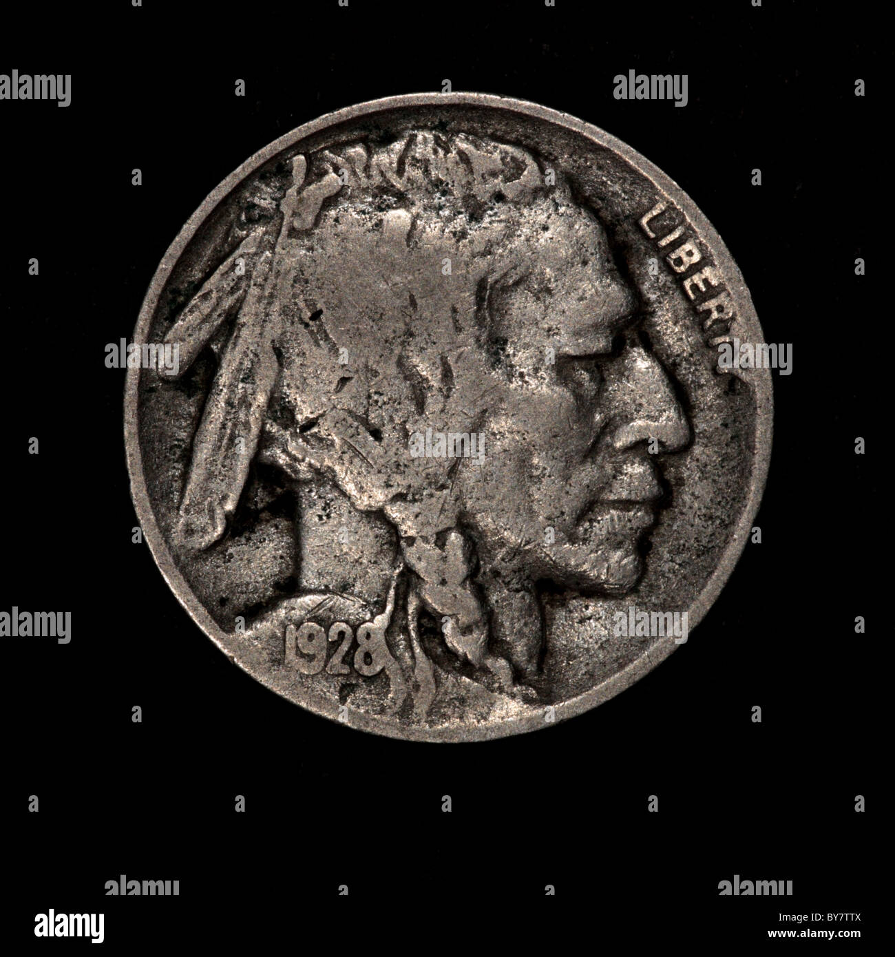 Indian Head Dime 1928 Stock Photo Alamy