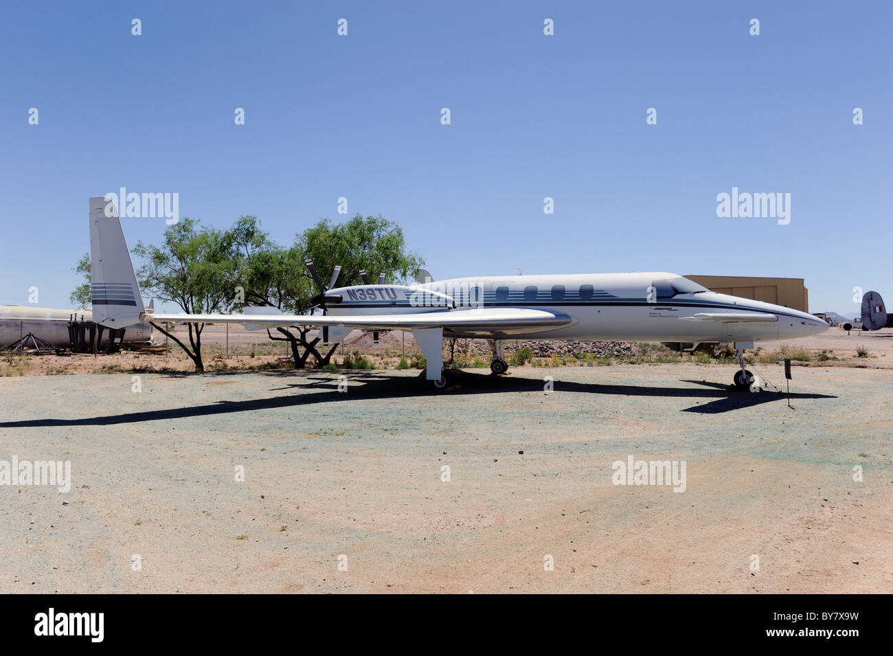 Pima Air & Space Museum Tuscon Arizona Beechcraft 2000A Starship Transport 1989 Stock Photo