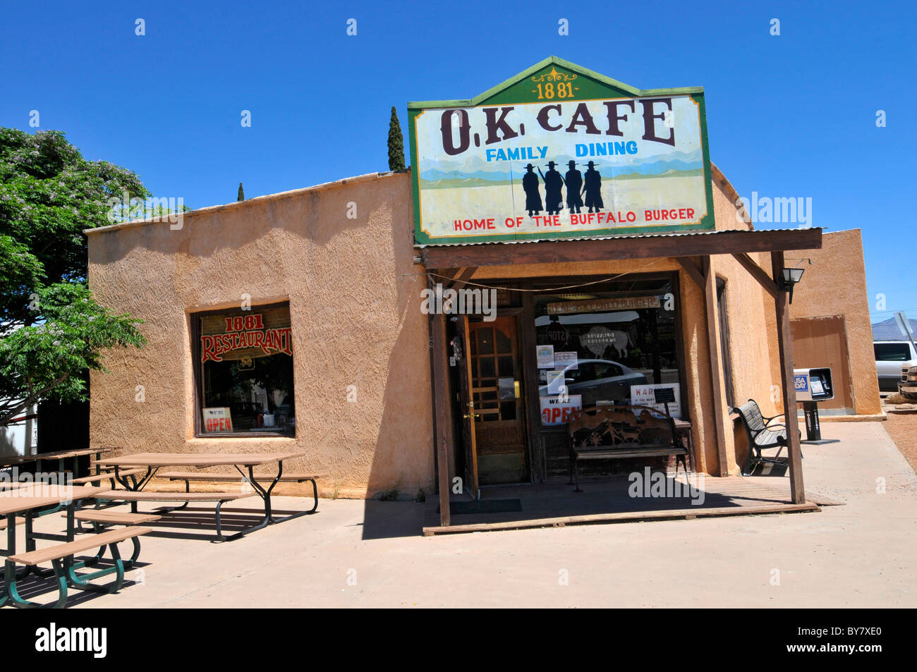 OK Corral Cafe Tombstone Arizona Stock Photo Alamy