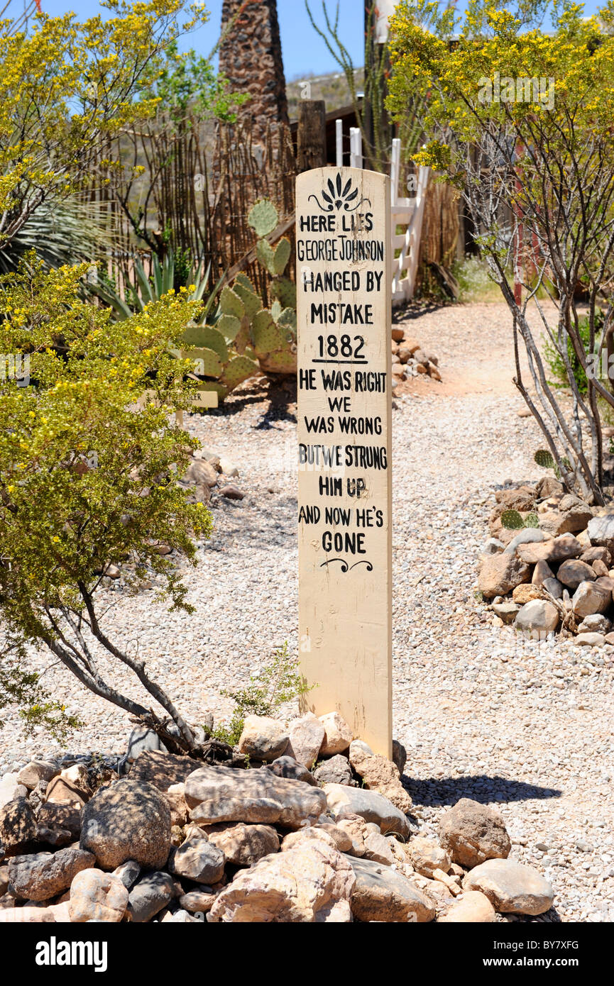 Boothill Graveyard Tombstone Arizona cemetery Stock Photo Alamy