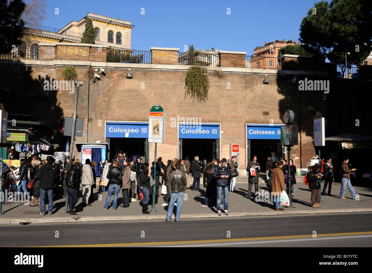 Italy, Rome, Colosseo Metro station Stock Photo
