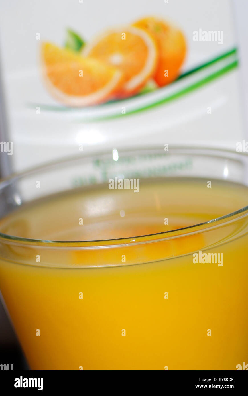 orange juice from a carton uk Stock Photo Alamy