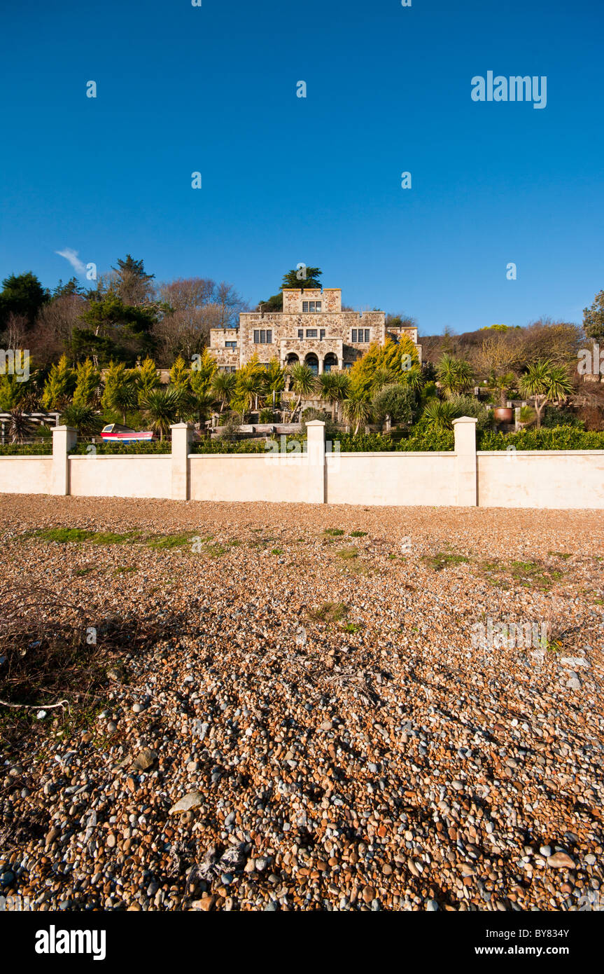 Luxury Beachfront House Pett Level East Sussex England Stock Photo Alamy