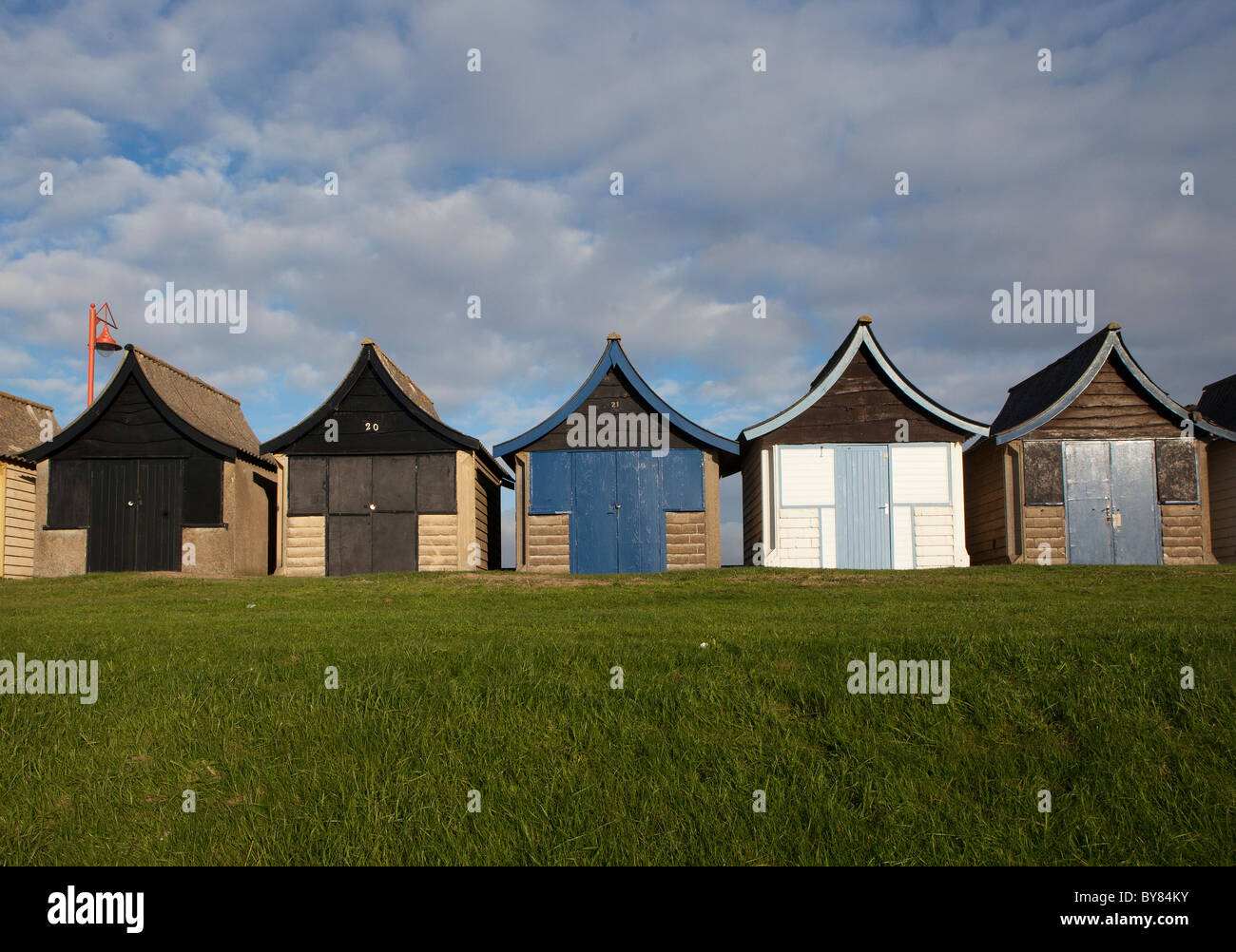 Beach Huts in Mablethorpe Lincolnshire UK Stock Photo Alamy