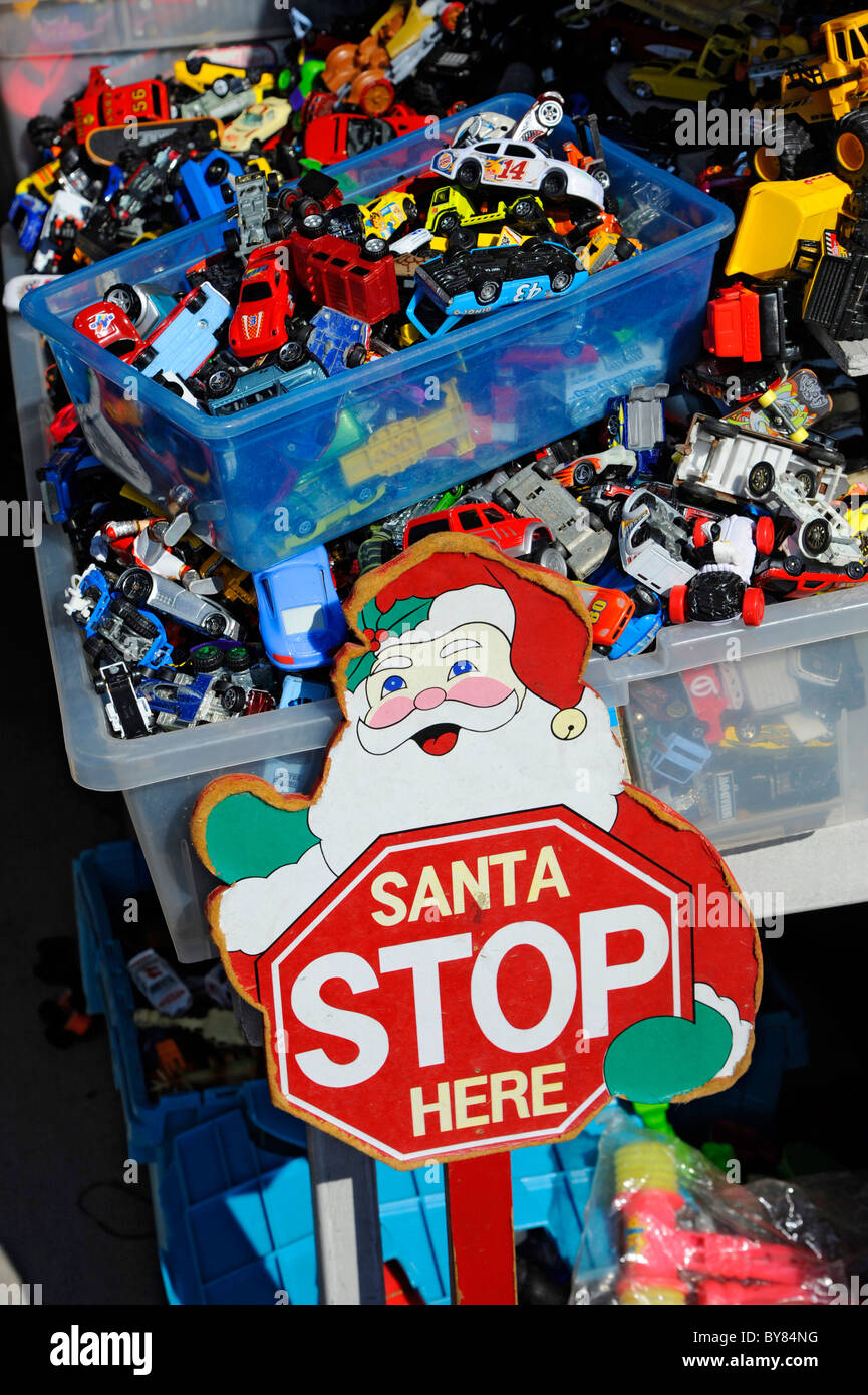 Toys for sale at a flea market Stock Photo Alamy