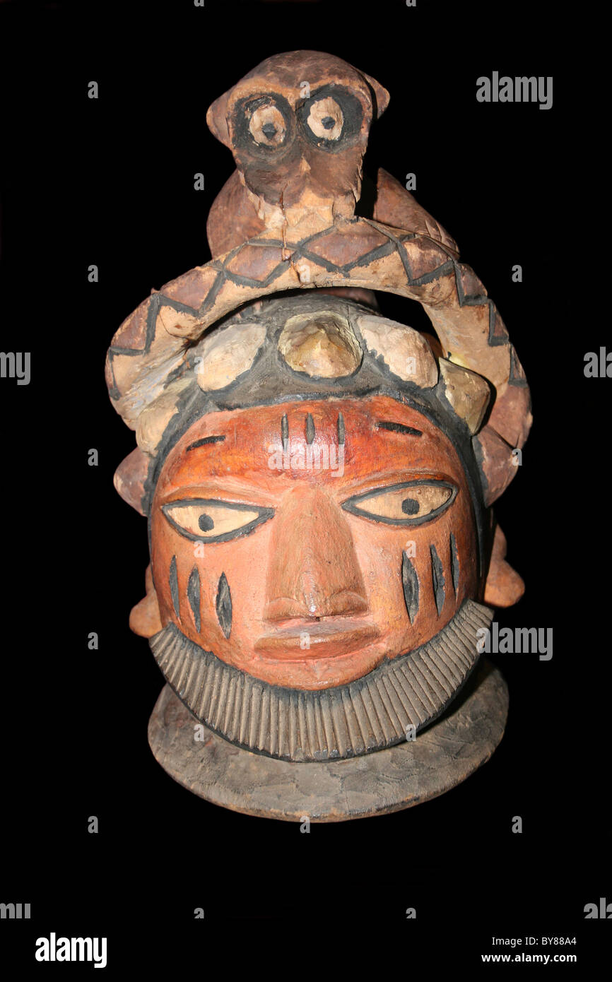 Egungun Mask, Yoruba, Nigeria Late 20th Century Stock Photo