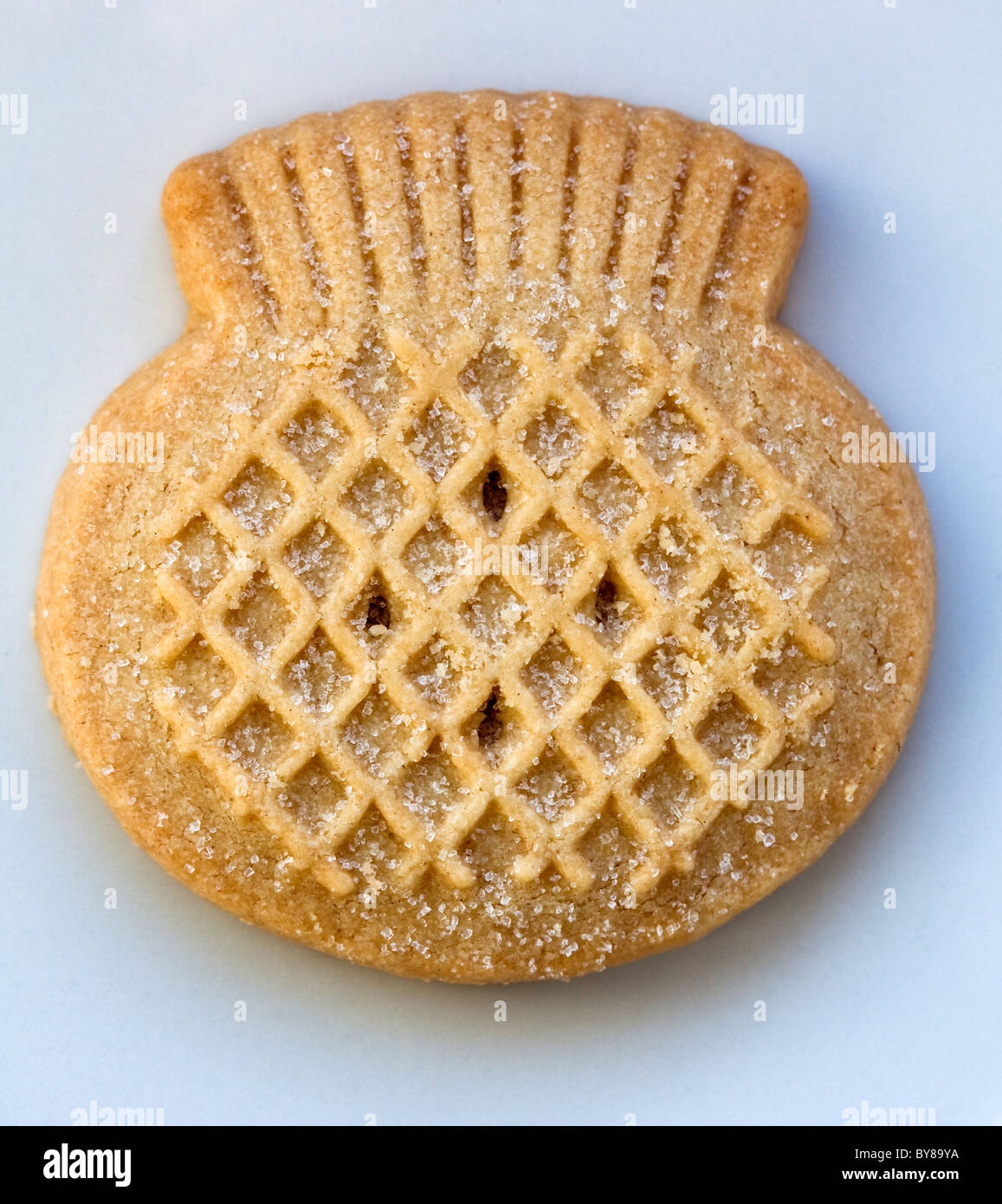 Scottish shortbread biscuit in shape of thistle Stock Photo