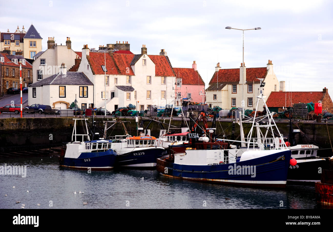Fishing boats, Pittenweem Harbour, Fife, Scotland, UK Stock Photo - Alamy
