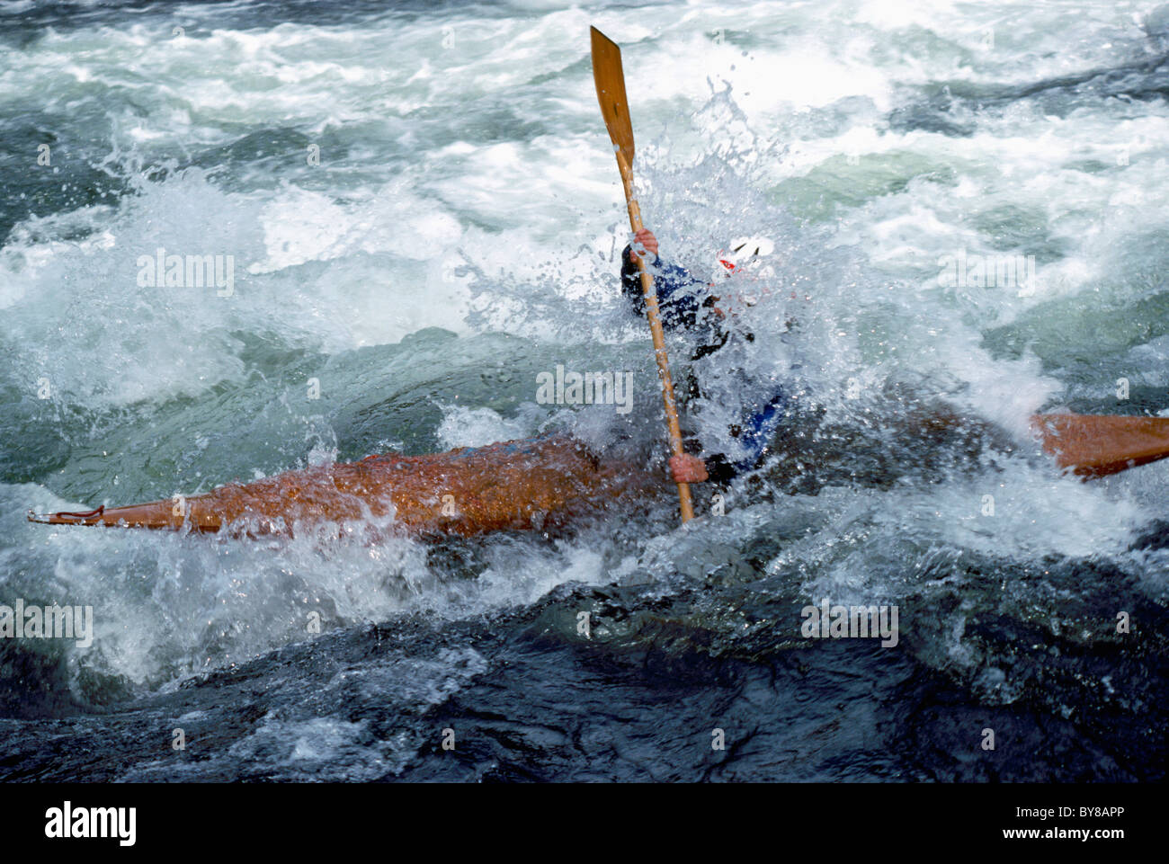 White Water / Whitewater Kayaking, Thompson River near Spences Bridge, BC, British Columbia