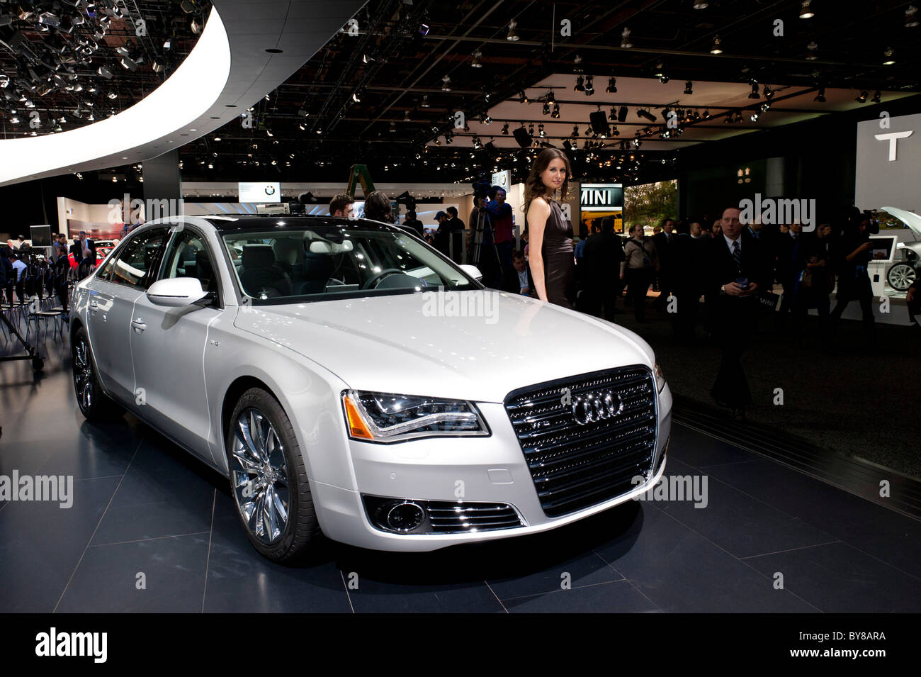 Audi A8 at the 2011 North American International Auto Show in Detroit Michigan USA Stock Photo