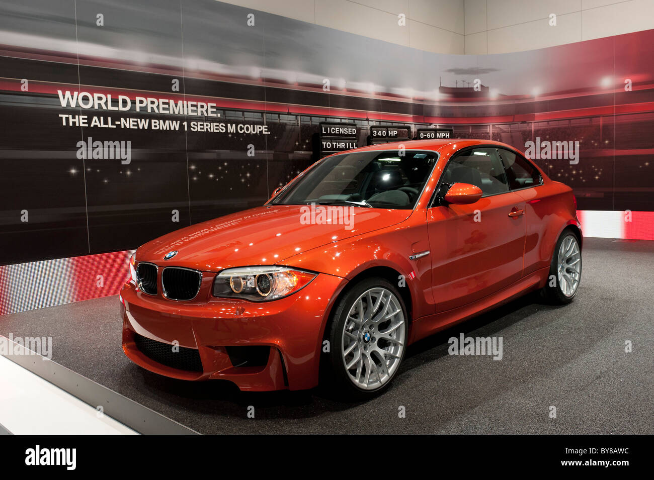 2012 BMW 1-Series M at the 2011 North American International Auto Show in Detroit Stock Photo