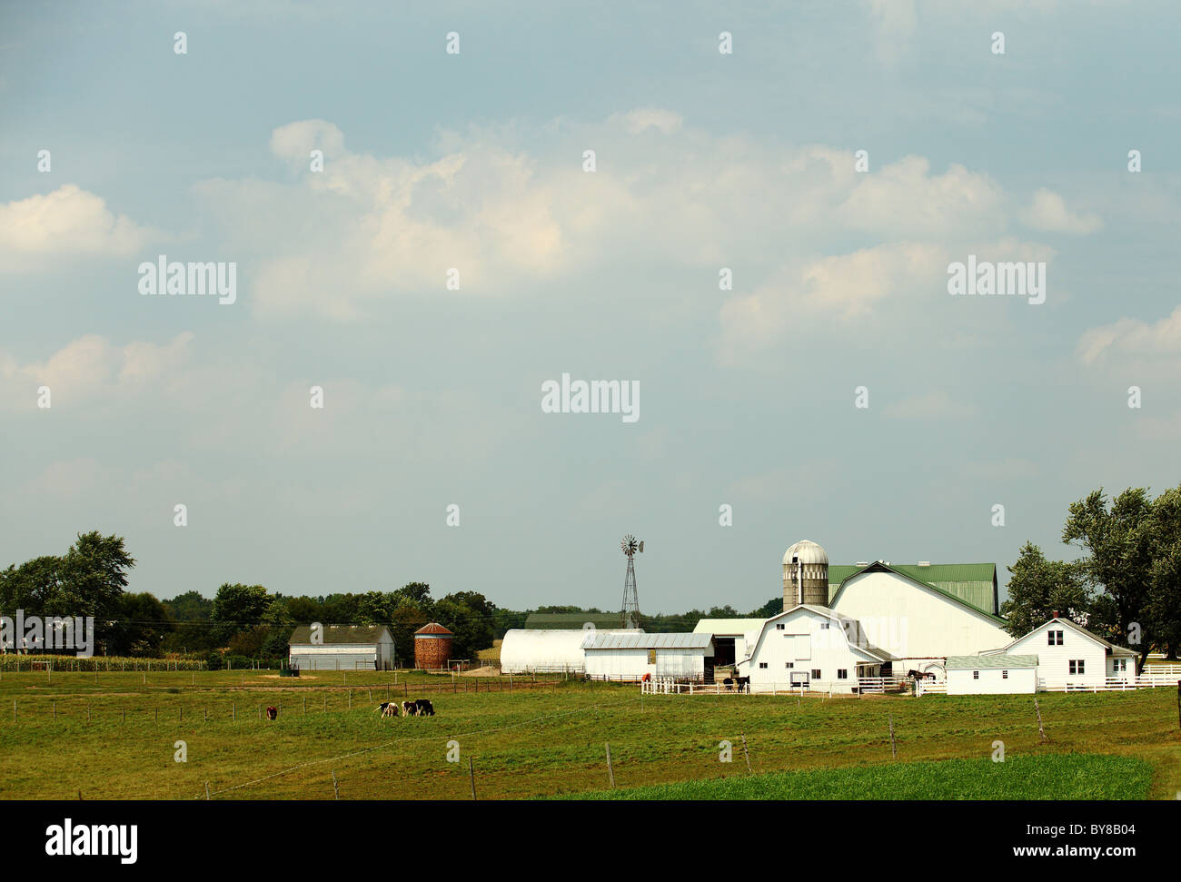 Amish Farm Stock Photo