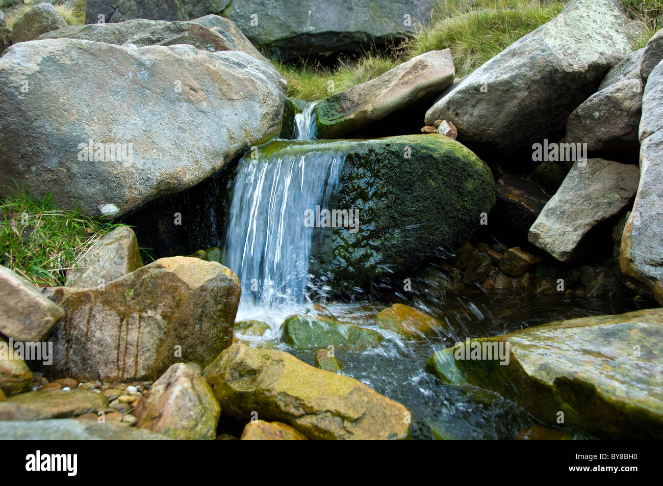 Tranquil mountain stream Stock Photo