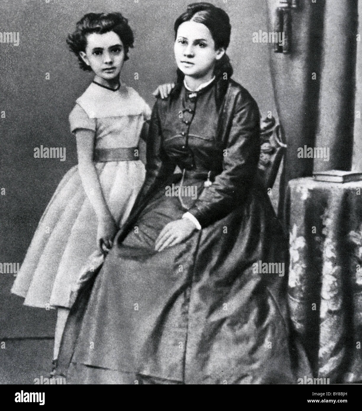 JENNY MARX (1814-1881) wife of Karl Marx with their first daughter also named Jenny Stock Photo