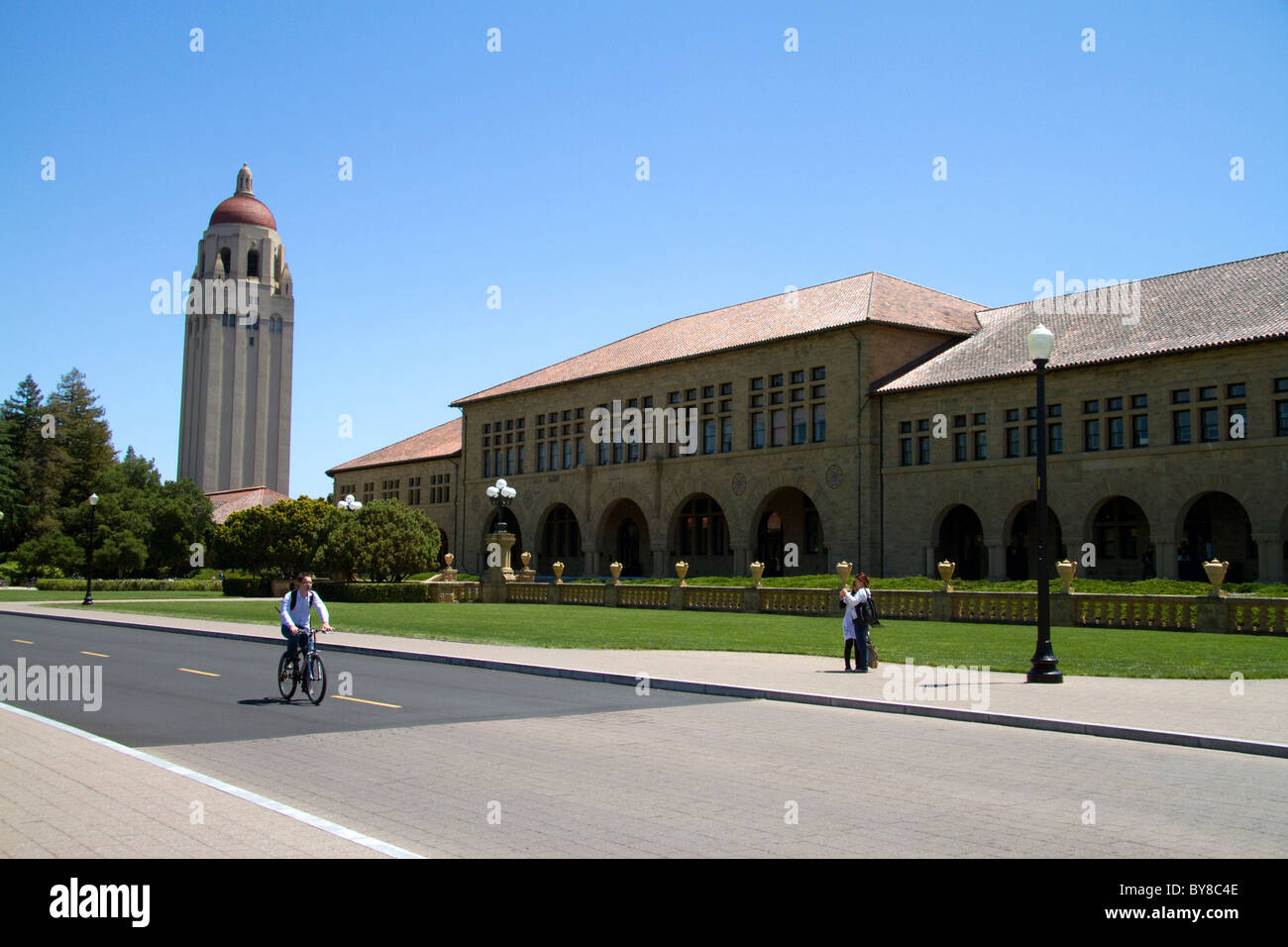 Hoover Tower on the Stanford University campus in Palo Alto, California, USA. Stock Photo