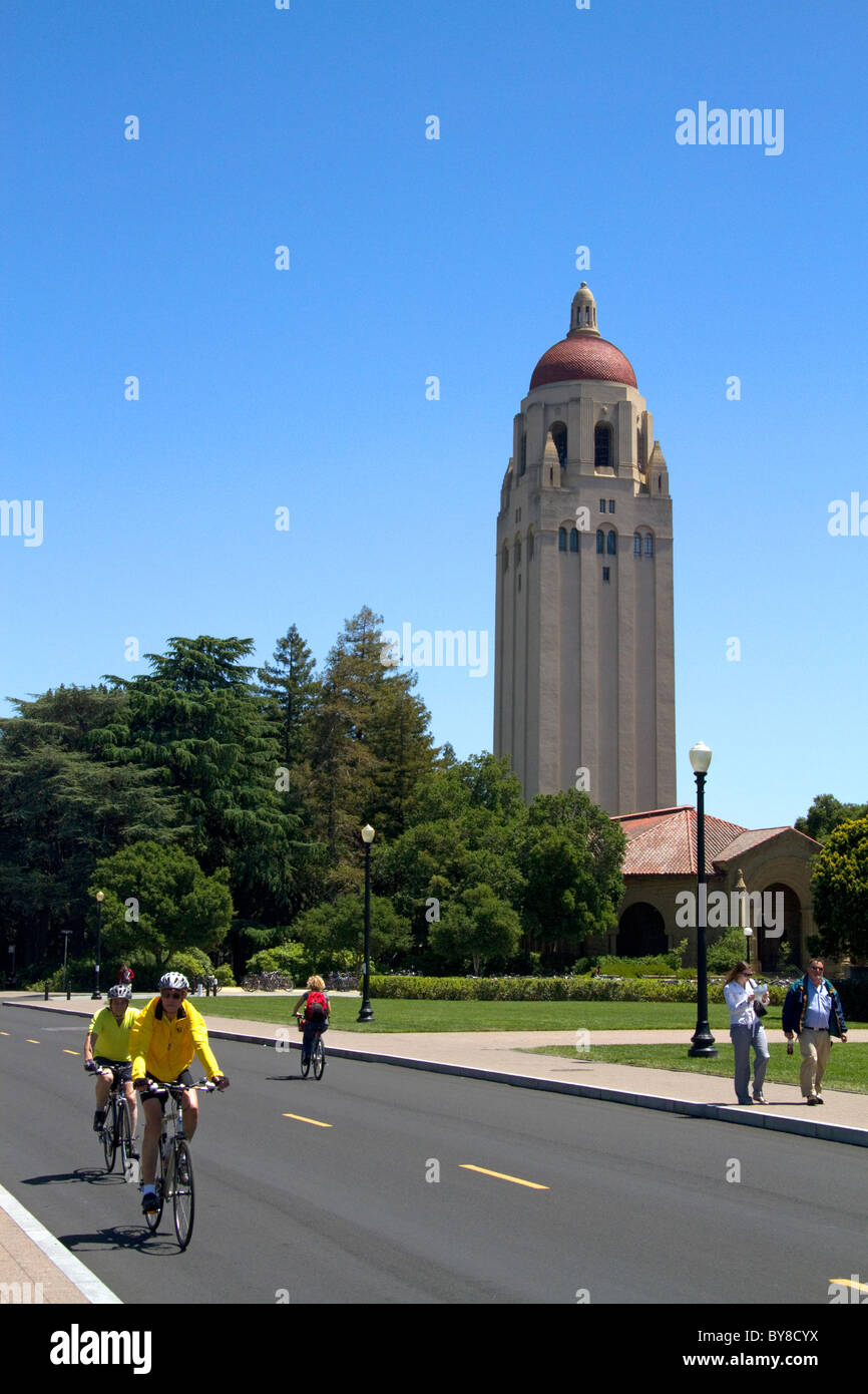Hoover Tower on the Stanford University campus in Palo Alto, California, USA. Stock Photo