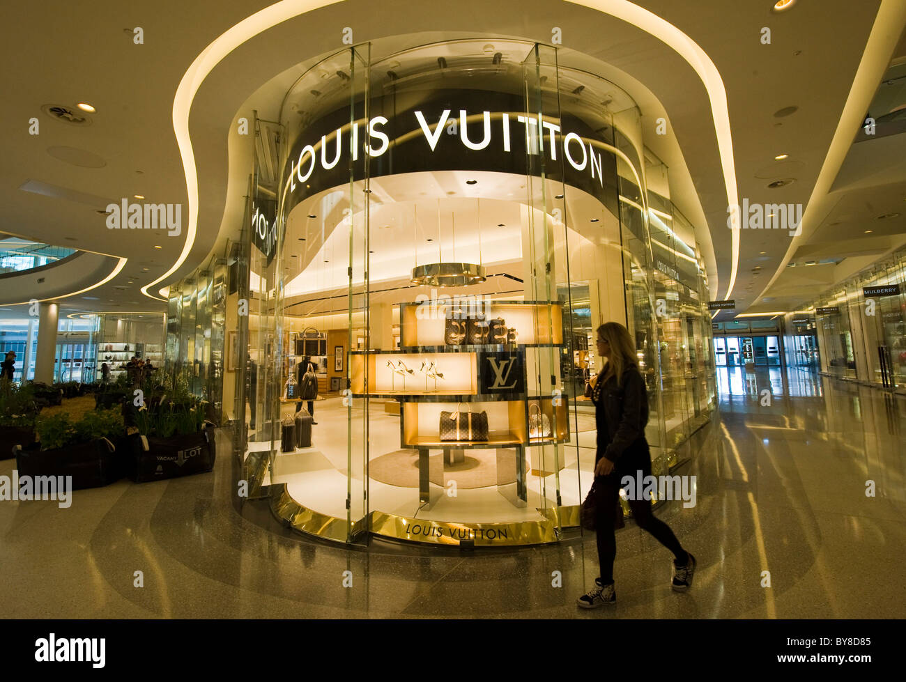 Louis Vuitton shop at Westfield shopping Centre, London UK Stock