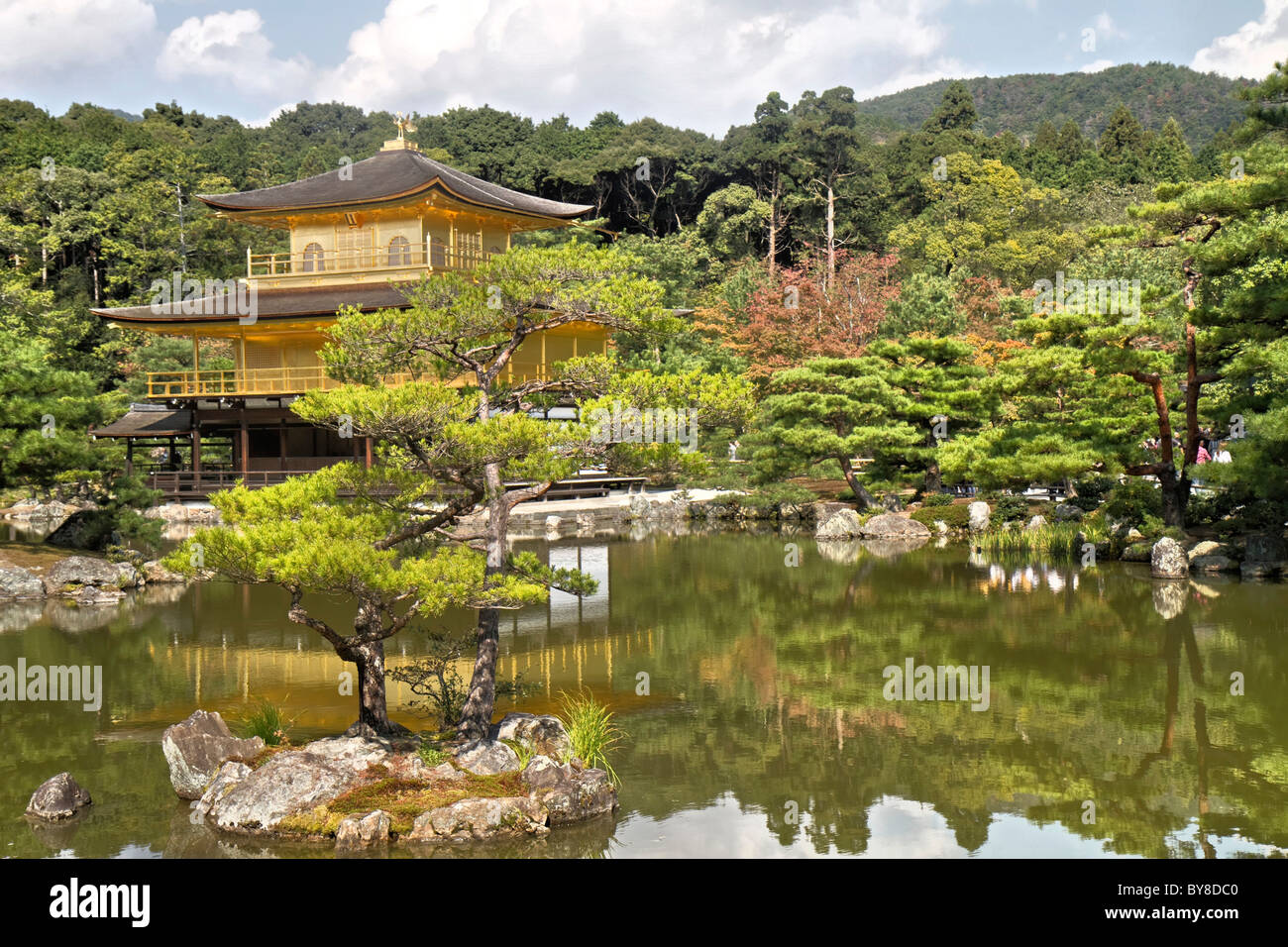 Kinkaku-ji, Temple of the Golden Pavilion Stock Photo