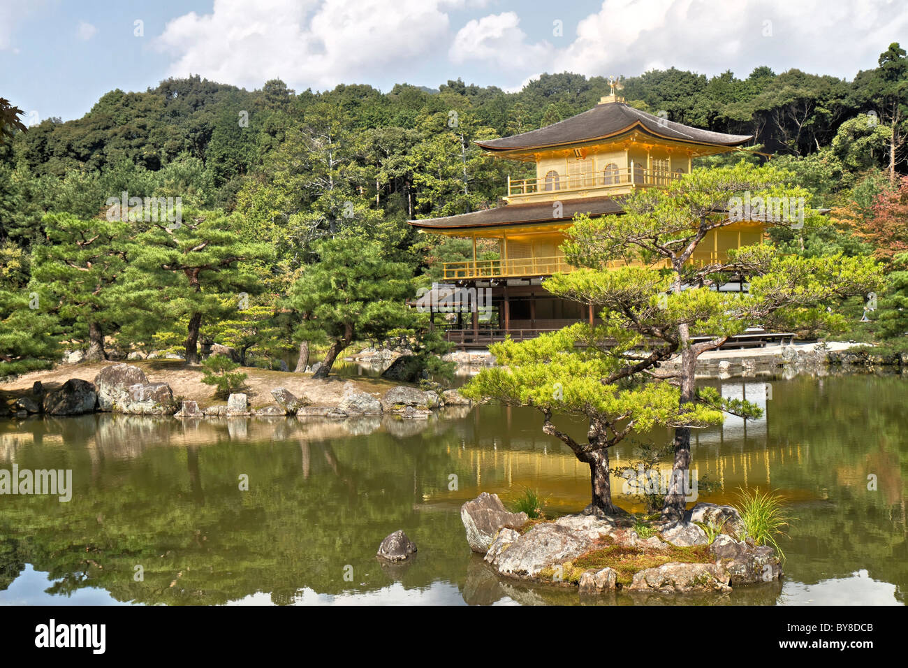 Kinkaku-ji, Temple of the Golden Pavilion Stock Photo
