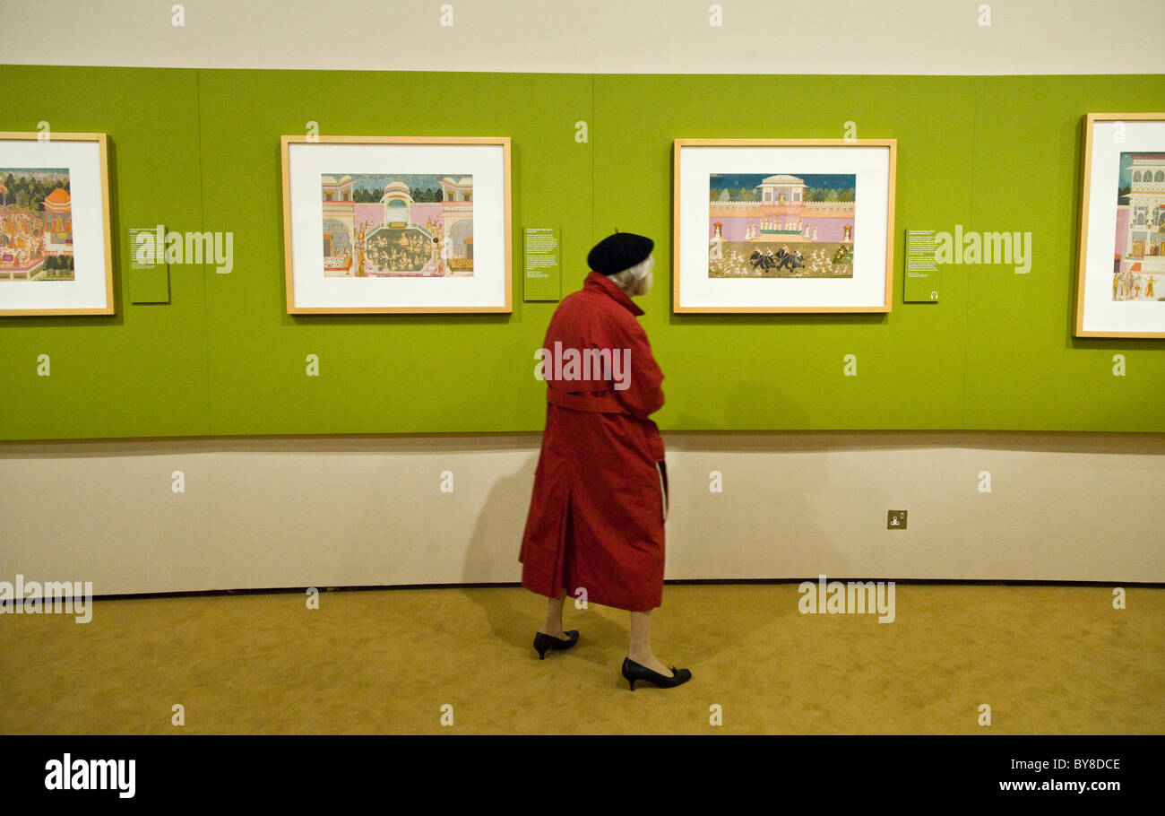 'Garden and Cosmos: The Royal Paintings of Jodhpur' exhibition at The British Museum London UK Stock Photo