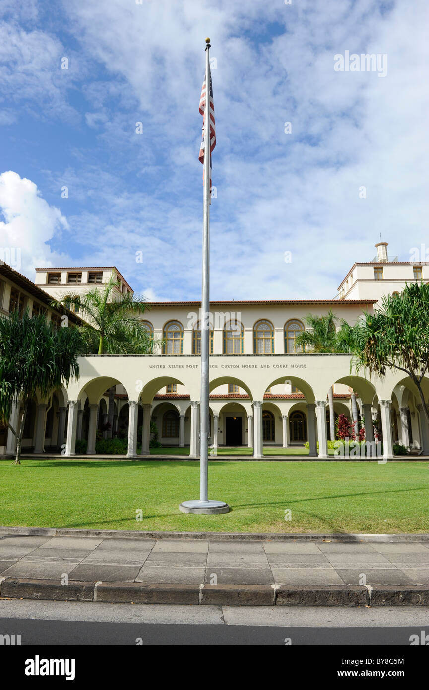 Courthouse Post Office Customs House Honolulu Hawaii Oahu Pacific Island Stock Photo Alamy