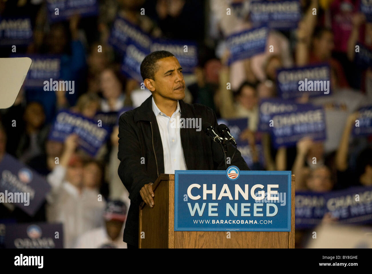 Obama Rally Stadium Nippert stadium hi-res stock photography and images - Alamy