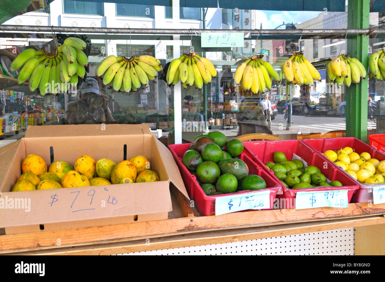 Fruits and Vegetables Chinatown Area Honolulu Hawaii Oahu Pacific Ocean