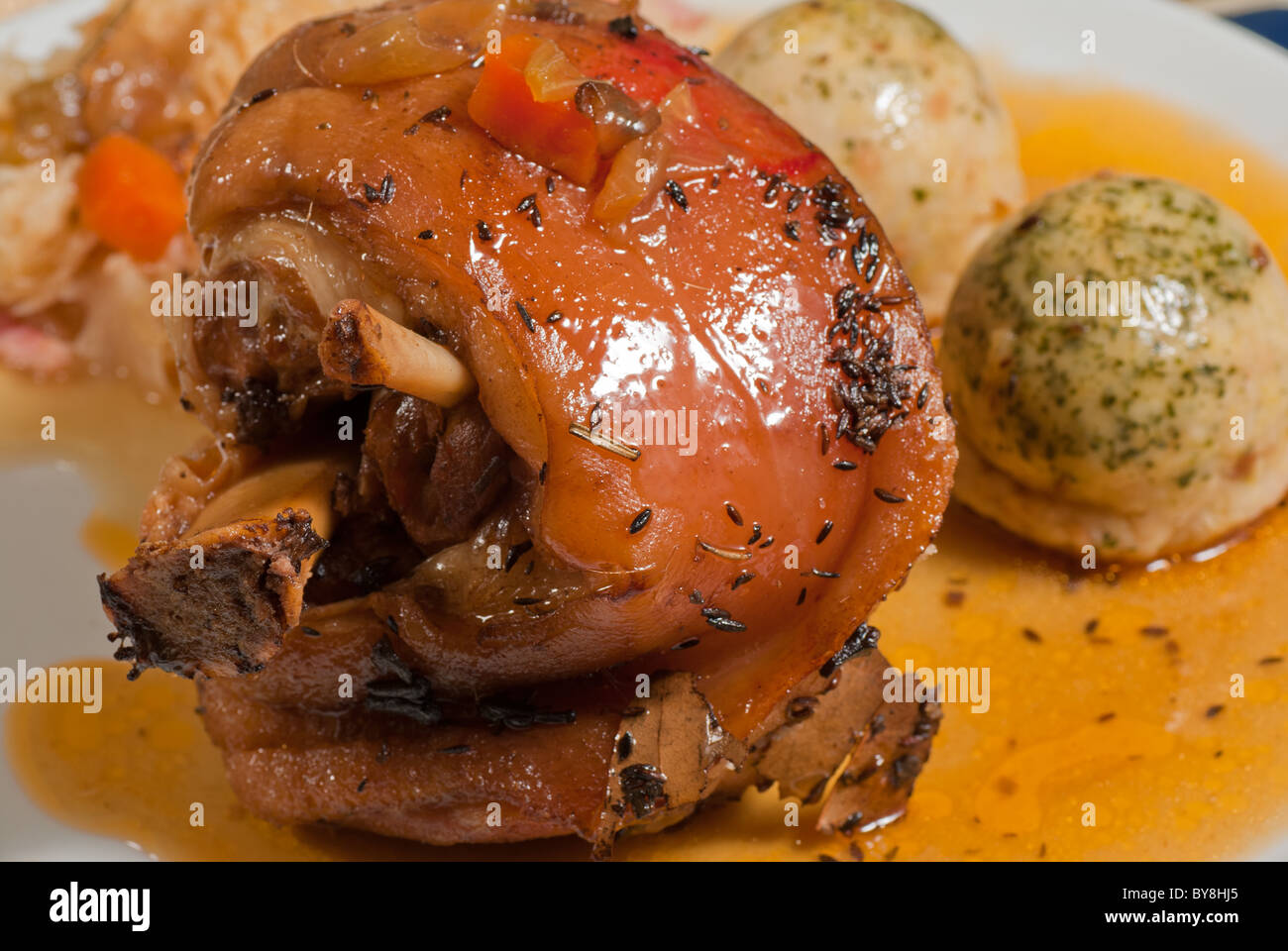 Eisbein, roast pork knuckle, a Bavarian speciality Stock Photo Alamy