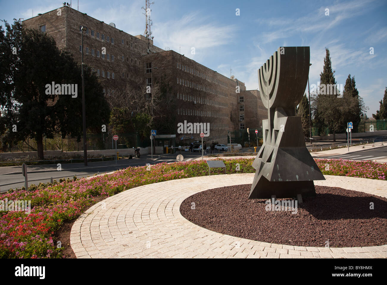 Menorah sculpture jerusalem hires stock photography and images Alamy
