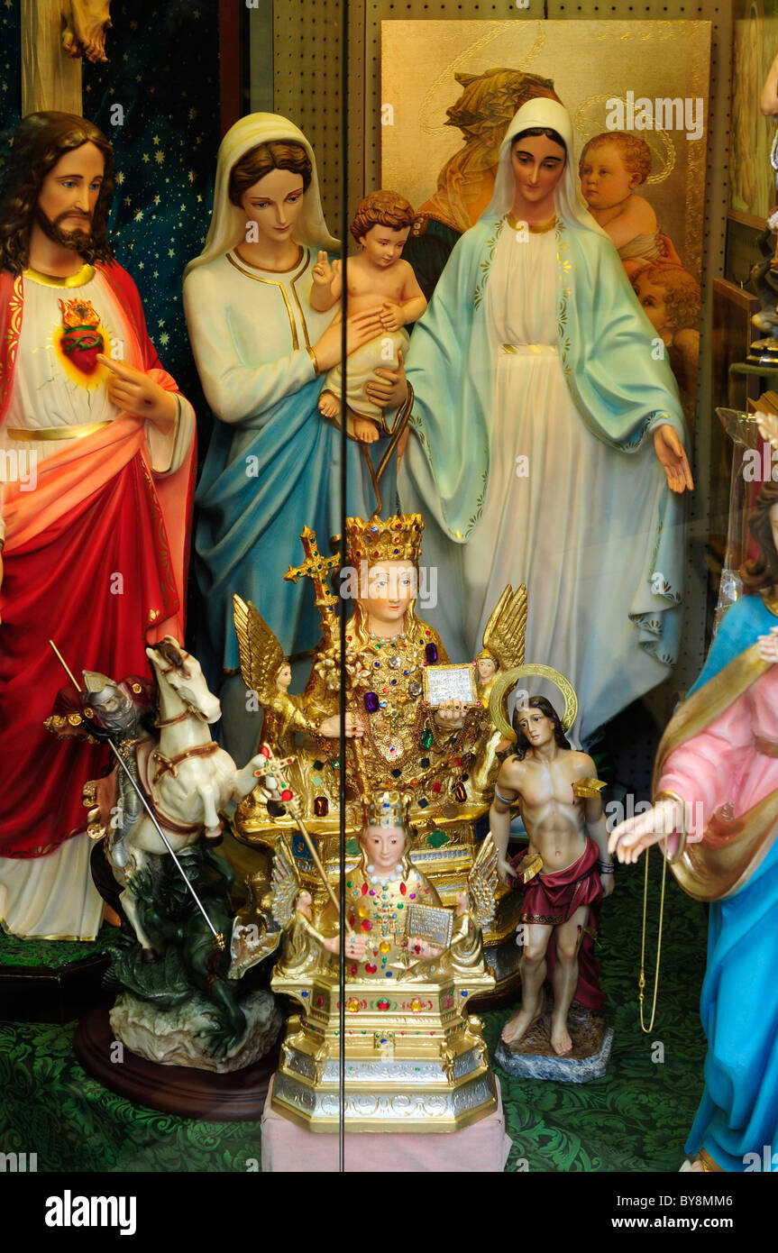 Italy Sicily religious statues Stock Photo Alamy