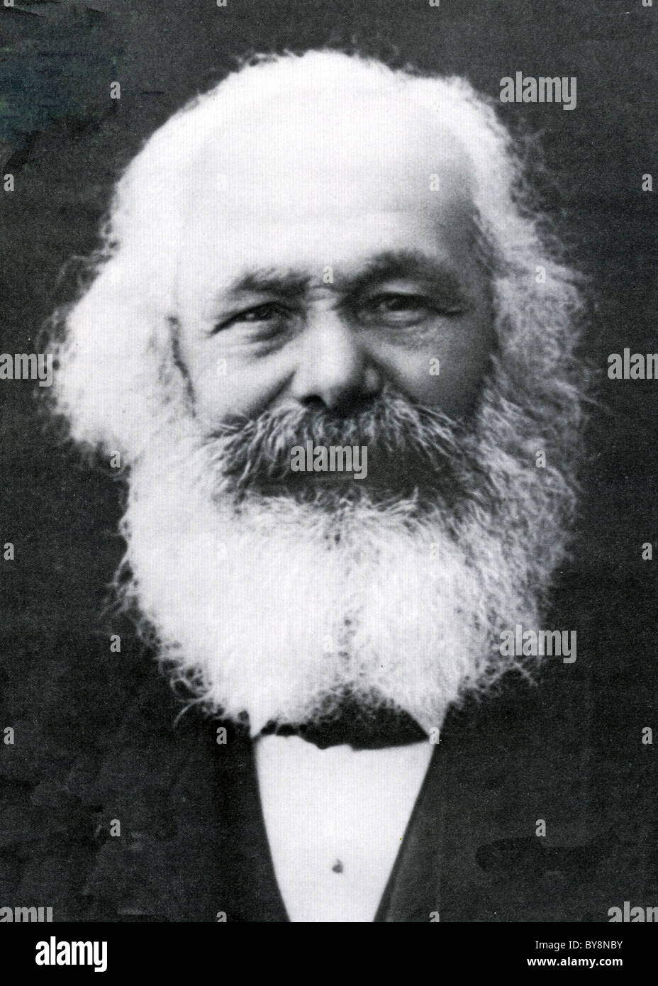 KARL MARX  (1818-1883)  The last photo taken of the German political theorist and economist -  Algiers in 1882. Stock Photo