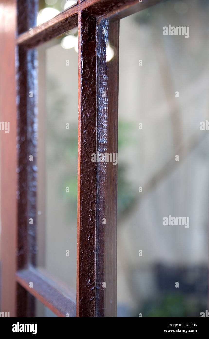 Wood glass door frame hires stock photography and images Alamy