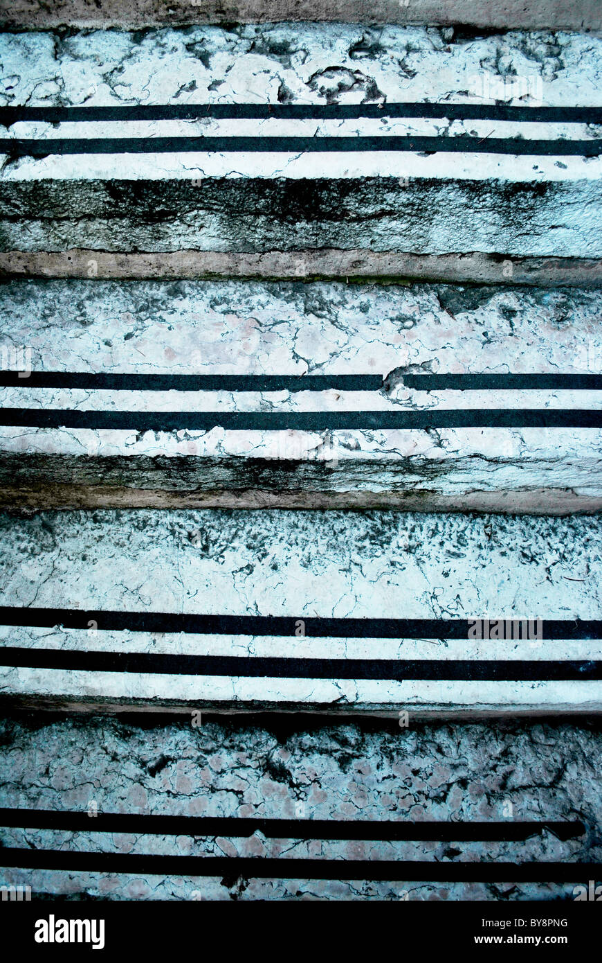 slip steps with black stripes Stock Photo - Alamy
