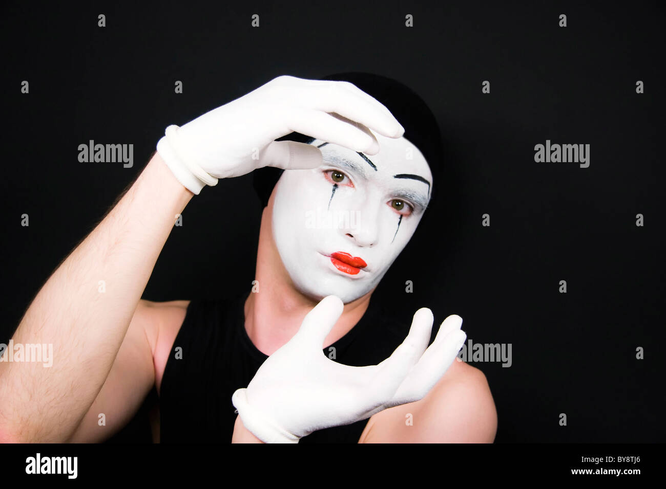 Portrait mime in white gloves hires stock photography and images Alamy