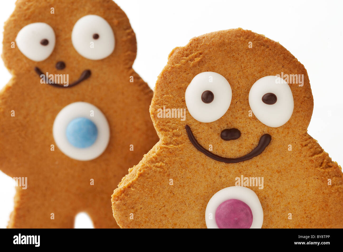 Gingerbread men/biscuits Stock Photo