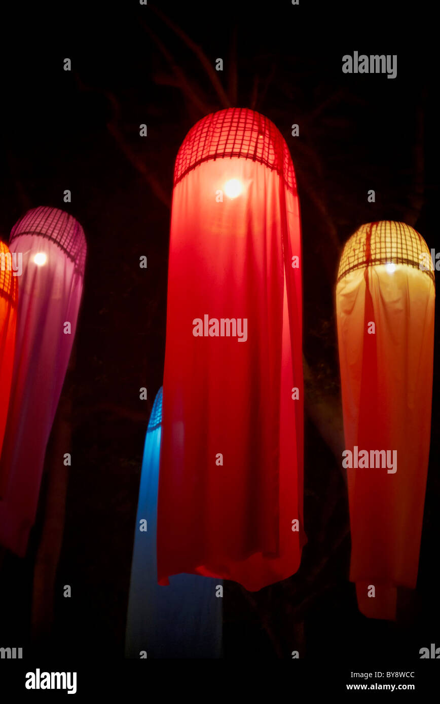 Sky lanterns Thailand S. E. Asia Stock Photo