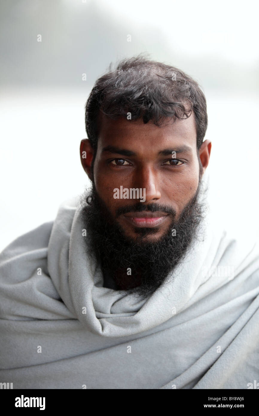 Muslim man in Bangladesh Stock Photo