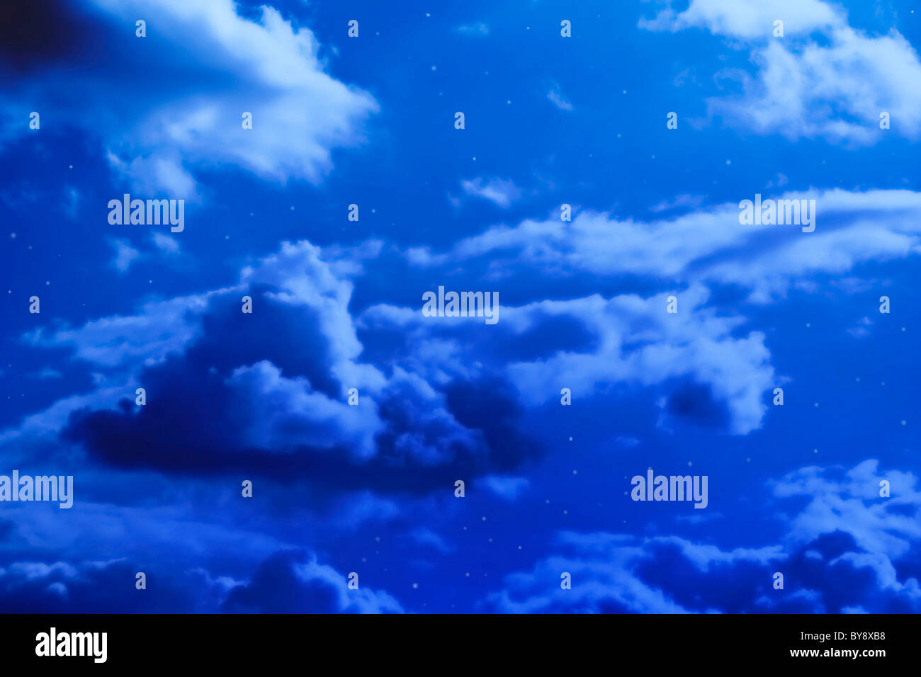 night sky with stars and clouds Stock Photo - Alamy