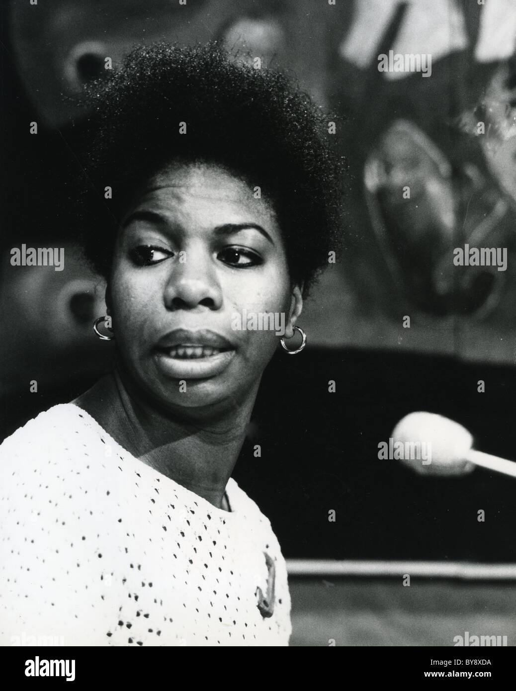 NINA SIMONE (1933-2003) Promotional photo of US singer and songwriter Stock Photo